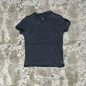 Free People Charcoal Short Sleeve Tee